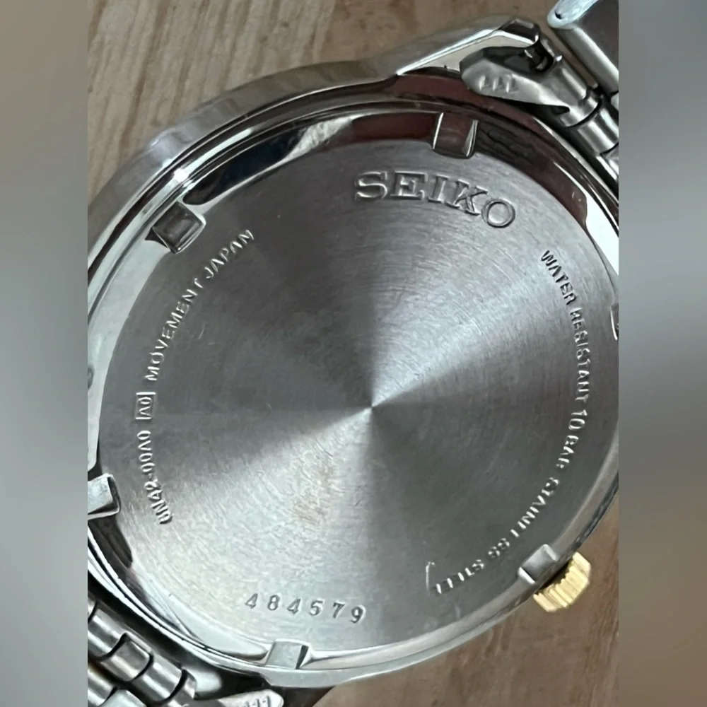 Seiko RARE Monterey Bay Invitational Golf Men’s Watch White Dial 2-Tone Bracelet
